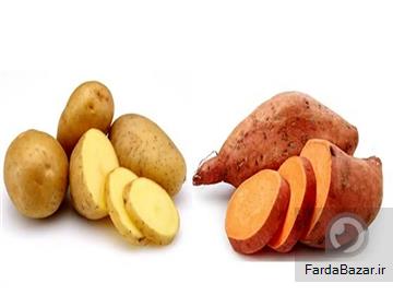 عکس سیب‌زمینی شیرین یا زرد؛ کدام یک واقعاً سالم‌تر است؟